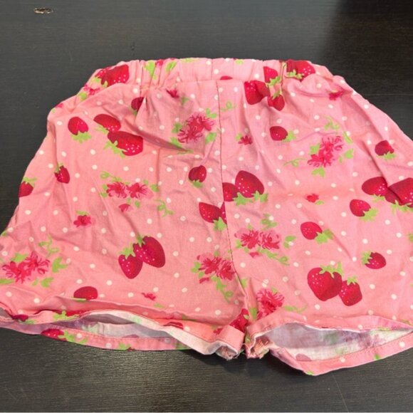 Toddlers Strawberry Print Short Set Pink - Picture 8 of 8